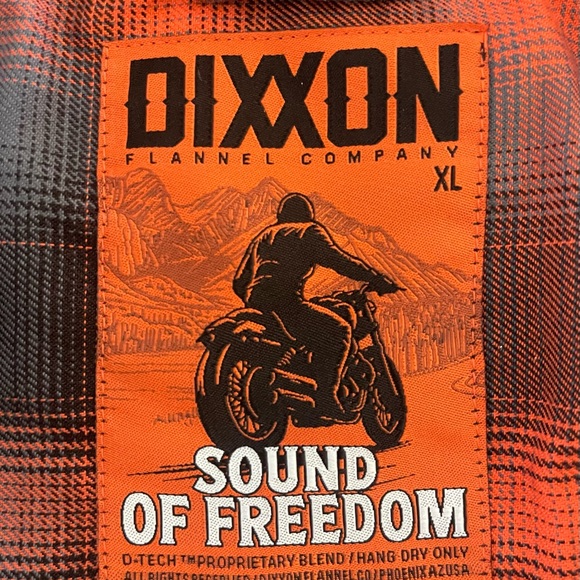 DIXXON Men’s “Sound of Freedom” Long Sleeve Flannel, Size XL. - Picture 2 of 2